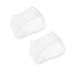 Didiseaon Half Heel Insoles Increase Shoe Cushion Black Bear Pencil Holder Heel Cushion Pad Invisible Heightening Height Increase Sole Breathable Silicone Heel Cups White Elevator Repair
