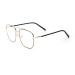 Classic Blue Light Blocking Reading Glasses Anti UV Computer Readers Square Oversized Eyeglasses Flat Light Mirror +100 Golden