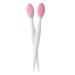 Silicone Lip Brush Double Sided Nose Scrubber Soft Manual Blackhead Cleaner 2PCS Silicone Lip Brush