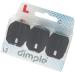 LSTYLE Dart Flights - L3 Pro Dimple Small Standard Shape - Black | For Soft Tip & Steel Tip Darts - Buy Online on GoSupps.com