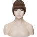 Shop Sego Pony Hair Clip-In Bangs Extensions - Natural Black & Light Brown Fringe | Premium One Piece Hair Extensions for Effortless Style - Buy Online on GoSupps.com