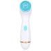 Corsehild Facial Cleanser Brush 3 in 1 Electric Facial Cleansing Brush Spin Face Brush for Deep Cleansing Gentle Exfoliating and Massaging 3 Brush Heads Rechargeable (Color : Blue)
