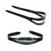 2 Pieces Silicone Dive Mask Strap Replacement, Universal Flexible Silicone Swim Eyewear Accessories Black Head Band for Scuba Diving Swimming Goggles Glasses Eyewear