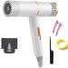 Professional Hair Dryer Infrared Negative Ionic Blow Dryer Hot&Cold Wind Salon Hair Styler Tool Hair Electric Blow Drier Blower (Type 1 White) - Buy Online on GoSupps.com