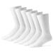 Diabetic Socks for Women - Crew Socks by Physicians' Choice Diabetic Socks - 12-Pack in White - Size 9-11