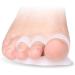 ENPAP 5 Pairs Hammer Toe Straightener and Corrector Soft Gel Crests splints Reduce Foot Pain Prevent Overlap Flexible Care Treatment for Men & Women