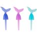 MERMAID TAIL Cupcake Toppers and Liners - Picks with Coordinating Polka Dot Baking Cups in Blue Turquoise and Purple - Enough for 60 Cupcakes - Buy Online on GoSupps.com