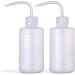 DONSTRAW Wash Bottle 2pcs 250ml/8oz Safety Bottles Watering Tools Economy Plastic Squeeze with Narrow Mouth Scale Labels for Medical Succulent Cleaning Washing