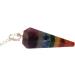 Orgonite Crystal Point Dowsing Pendulum - 100% Genuine 7 Chakra Gemstone - Handcrafted Healing Crystal Gift - Witchcraft Supplies - Buy Online on GoSupps.com