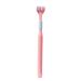 Soft hair with three -piece toothbrush cute three -sided toothbrush scratching tongue coating toothbrush for children and adults pink unique form toothbrush 111
