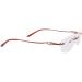 Noyota metal nasal cushion holder nose bridge replacement 1 pair of metal carved flower-glasses replacement bars nose bridge red glasses arms spare parts for borderless 1-hole glasses