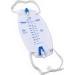 ZRLB500HEA - Cardinal Health Premium Flocked Back Leg Bag with Flip Valve 500 mL