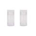 2 Pieces 50ml Clear Empty Deodorant Containers Twist-up Deodorant Containers Empty Deodorant Tubes Bottom Filling Deodorant Bottles for DIY Cosmetic Lip Balm Tubes