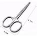 Professional Facial Hair Scissors Solid Stainless Steel Scissors Round Safety Scissors for Eyebrows Eyelashes Nose Hair Ear Hair Mustache Trimming Facial Hair Scissors - Buy Online on GoSupps.com