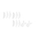 1 Set Y-Shaped Mascara Brush Eyelash Pads Fake Eyelash Pad Eyelash Extension Supply False Eyelash Aid Makeup Prop Silicone Pad Lash Lift Props Eyelash Extension Tool