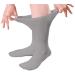 Diabetic Crew Socks Breathable Cotton Socks Loose Fitting Comfortable Sock Non Binding Top Design Improve Foot Circulation Painful Swollen Feet Relief (Gray (12 Pair) 9 to 11)