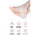 Silicone Heel Cushions 2 Pairs of Gel Sleeves & Cups for Plantar Fasciitis Relief | Comfortable Heel Socks for Men & Women - Buy Online on GoSupps.com
