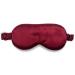 Adjustable Burgundy Satin Sleep Mask | Premium Comfort for Travel & Sleep | International Shipping Available - Buy Online on GoSupps.com