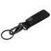 Dotacty Heavy Duty Belt Keeper Clip Key Holder with Nylon MOLLE Strap & Metal Snap & Key Clip & Key Ring Keychain Organizer Black