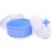 Portable Baby Puff Box Soft Face Body Cosmetic Puff Box Round Baby Sponge Container Blue The baby on the body of the box/80 - Buy Online on GoSupps.com