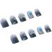 Temperament Enhancement Nail Patch Hand-Made Nail Patch Wearing a Blue Sky and White Clouds Fake Nails Detachable 2023 Explosions Aurora Butterfly Manicure (10 Pieces) (Size : M) - Buy Online on GoSupps.com