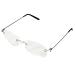 Duendhd Unisex Flexible Frameless Reading Glasses Light Glasses 2.00 with Case