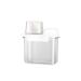 dijiusidy Washing Powder Fluid Container Sealed Tilted Mouth Refillable Lifting Handle Home Toilet Case with Measuring Cup 1100ml