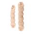 DNHCLL Set of 2 Beige Magic Hair Styling Styler Hot Hair Donut Bun Ring Styler Maker for Women Lady Girls (1 large+1 small)