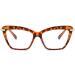 Large Cat-Eye Eyeglasses for Computer Use | Anti Eye Strain Reading Glasses | Blue Light Blocking +150 Tortoiseshell - Buy Online on GoSupps.com