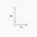 Bathroom Non-slip Handrail Can Bear 300kg Double Fall Prevention Barrier-free Safety Handle With Luminous Circle Suitable For The Elderly Pregnant Women And Other Mobility Problems(White 60*40cm) 60*40cm White - Buy Online on GoSupps.com