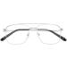 Shop Qinzhenz Oversized Clear Vision Reading Glasses - Anti-Blue Light Aviator Style (+350 C6) | International Shipping Available - Buy Online on GoSupps.com