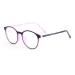 Zhuyiqz anti-blue light computer reader ultra-light retro reading glasses glare-free flat light level glasses (color: pruple size: +150) +150 pruple