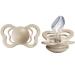 BIBS Pacifiers - Couture Collection | BPA-Free Baby Pacifier | Made in Denmark | Set of 2 Vanilla Color Premium Soothers | Size 6-18 Months