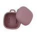 Nagris Silicone Soother Holder Lost-Prevent Toddler Pacifier Holder Grade Baby Teether Organizer Case Teether Storage Box Nipple Storage case Purple