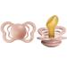 BIBS Pacifiers - Couture Collection | BPA-Free Baby Pacifier | Made in Denmark | Set of 2 Blush Color Premium Soothers | Size 6-18 Months