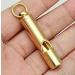 Premium Loudest Brass Emergency Whistle - One Piece Design for Outdoor Survival | Key-Chain or Neck Strap Attachment - Buy Online on GoSupps.com