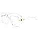 Square Computer Readers Oversized Anti Glare Blue Light Blocking Eyewear Reading Glasses Classic Flat Light Mirror +3.50 Clear