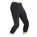 Basketball Pants with Knee Pads 3/4 Compression Leggings Capri Tights Black Large
