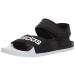 adidas Women's Adilette Sandal Slide 10 Core Black/White/Core Black