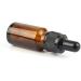12 PCS Refillable 10ML Amber Glass Droppers Essential Oil Bottles Aromatherapy Cosmetics Elite Fluid Container Jar Pot Holder with Glass Eye Dropper and Black Caps - Buy Online on GoSupps.com