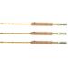 Eagle Claw Featherlight 3/4 Line Weight Fly Rod, 2 Piece (Yellow, 6-Feet 6-Inch), 4/5 Weight