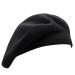 Wheebo French Beret Hat,Reversible Solid Color Cashmere Beret Cap for Womens Girls Lady Adults Black