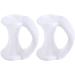 Nail Bowl Gel Toe Separators for Overlapping Toes - Bunion Corrector & Hammer Toe Straightener - Pinky Toe Spacers - Bunion Bear Foot File - White One Size - Buy Online on GoSupps.com
