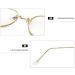 MIGOO Classic Round Blue Light Filter Glasses - Retro Metal Frame Unisex Nerd Eyewear (Brown) - No Prescription Needed International Shipping - Buy Online on GoSupps.com