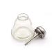 6 oz Clear Glass Dispenser Bottle with Stainless Steel Cap - Nail Polish / Makeup Remover Holder - Buy Online on GoSupps.com