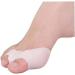 Soft Silicone Toe Spacers - Hallux Valgus Corrector & Straightener - White Foot Care Tool - Buy Online on GoSupps.com