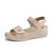 JABASIC Women Comfortable Sandals Orthotic Walking Sandals Orthopedic Arch Support Sandals 8 Beige