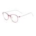 Zhuyiqz Comfort Anti-blue light reading glasses Anti-eyes computer reader Round flat light-piece presbyopia glasses (color: rose size: +150) +150 rose