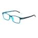Fashion Anti Blue Light Reading Glasses Eyeglasses Computer Readers Anti UV Flat Light Mirror for Women/Men +100 Black-blue