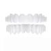 Brigtviee dental panel for plug in for upper and lower teeth wrong teeth perfect smile comfortable fit flexible braces white of the teeth